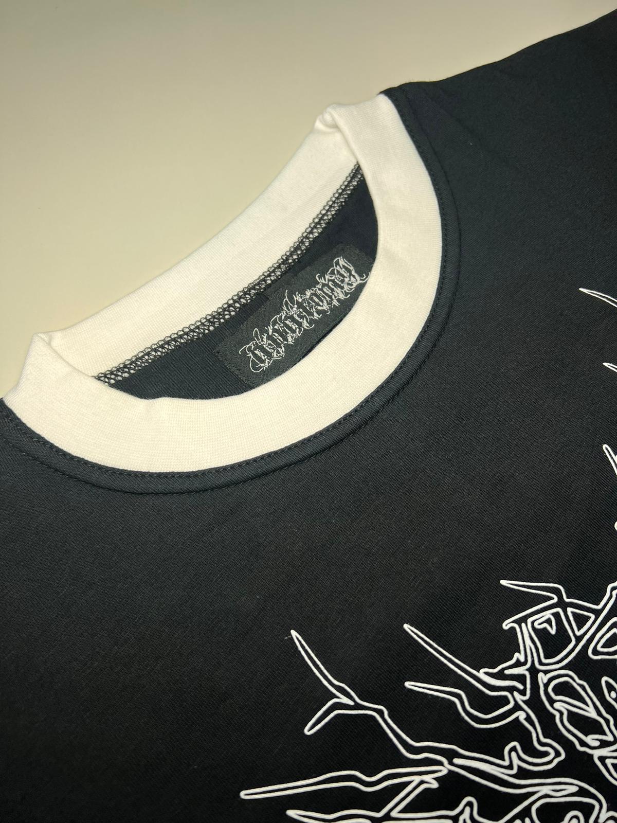 Black Metal Ringer Tee